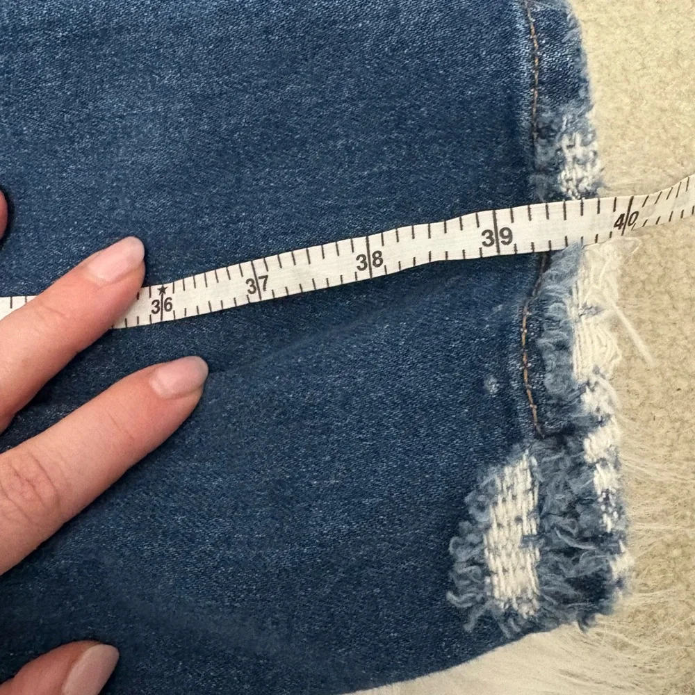 AG Denim Saige High Waist Distressed Straight Leg Jeans - Picture 4 of 6